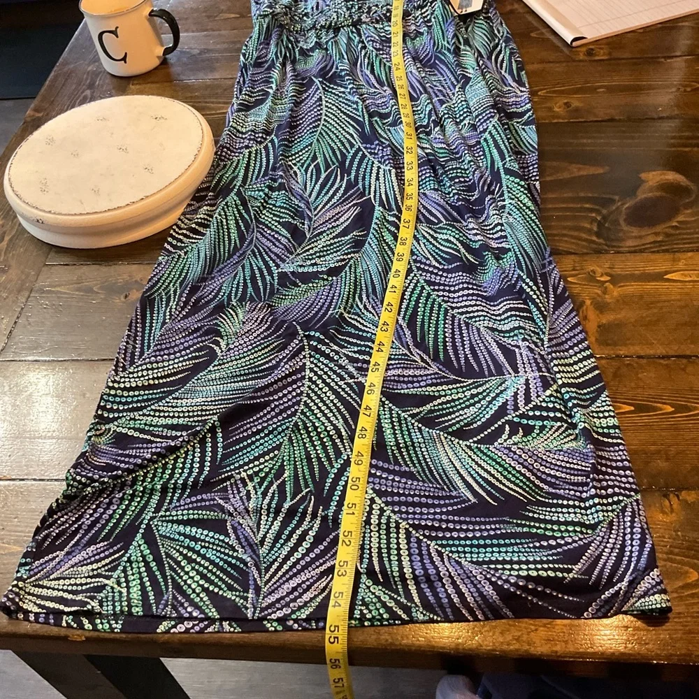 Berkeley Jensen Leaf Print Maxi Dress - Picture 7 of 7